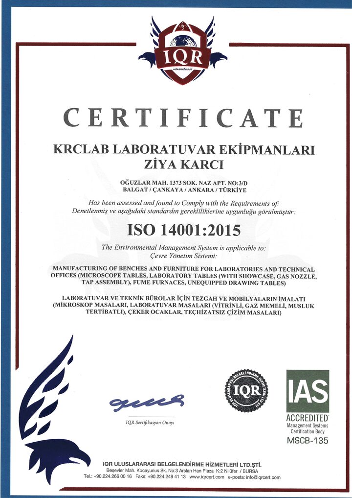 ISO 14001:2015 — Çevre Yönetim Sistemi