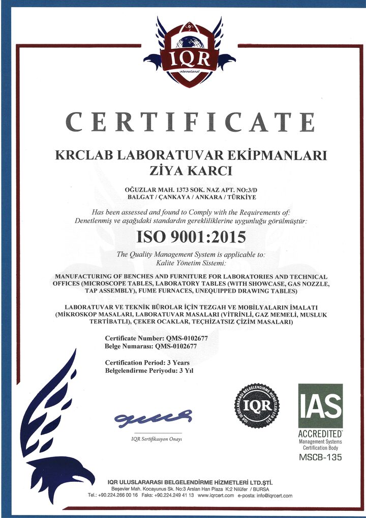 ISO 9001:2015 — Kalite Yönetim Sistemi