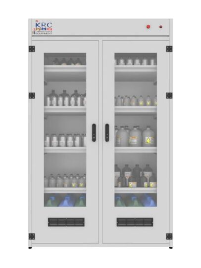 Glass-Door Acid and Base Cabinet
