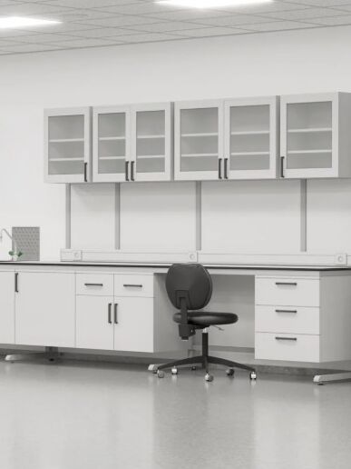 Laboratory Wall Bench - C-Frame