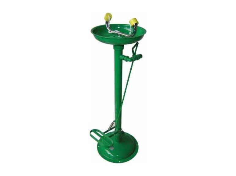 Floor-Standing Emergency Eye/Face Wash (Foot-Operated)