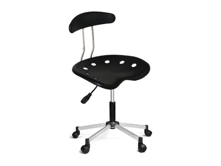Laboratory Stool with Backrest