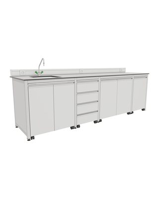 H-Frame Wall Bench with Sink