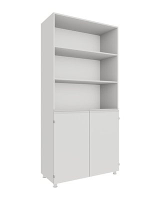Laboratory Storage Cabinet – Open Shelves Above, 2 Doors Below (MD-3R2K) MD-3R2K9040190