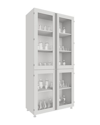 Laboratory Storage Cabinet – 4 Glass Doors (MD-4CK)