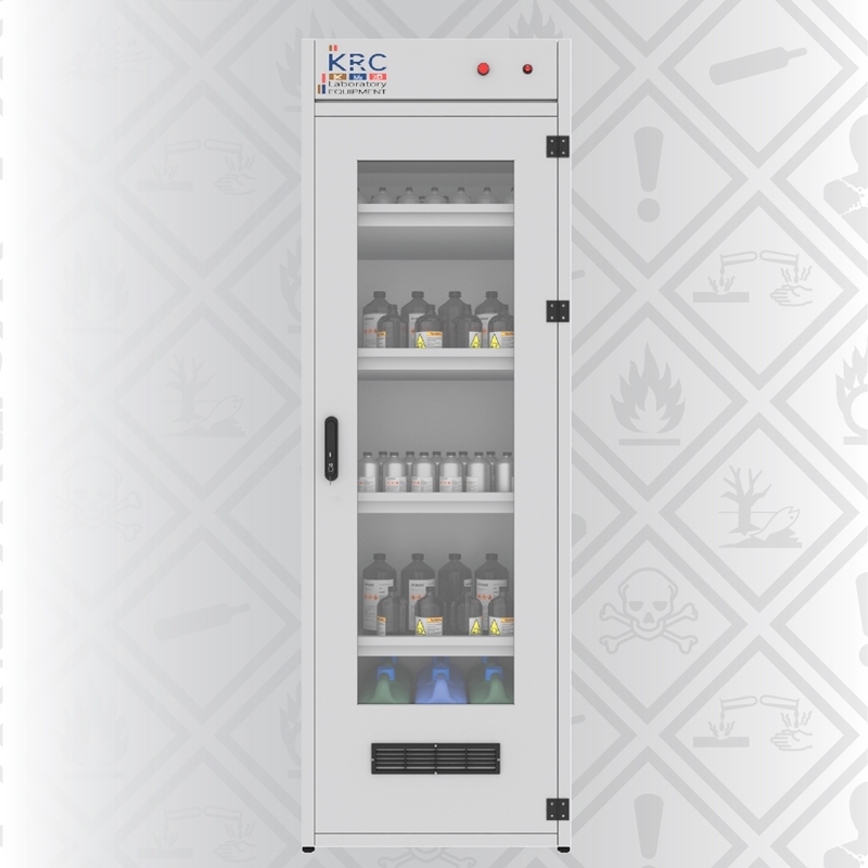 CAMLI TEK KAPAKLI KİMYASAL SAKLMA DOLABI KSD-CK 6019 (1)