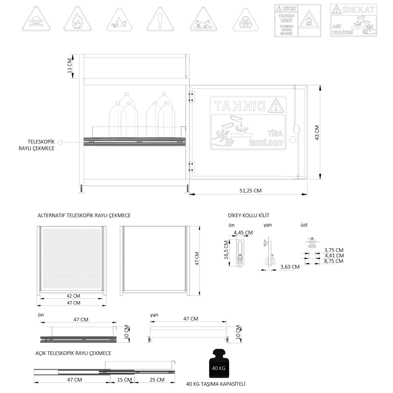 ÇEKER OCAK ALTI KİMYASAL DOLABI-CYD-4K 2260 (4)