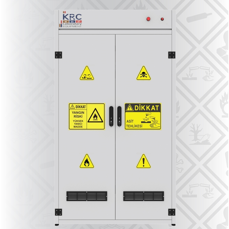 ÇİFT CİDARLI ÇİFT KAPAKLI KİMYASAL SAKLAM DOLABI KSD 9016 (1)