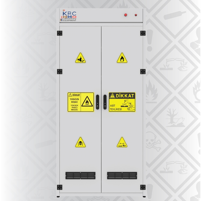 ÇİFT CİDARLI ÇİFT KAPAKLI KİMYASAL SAKLAM DOLABI KSD 9019 (1)