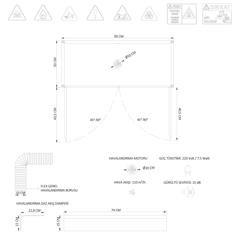 ÇİFT CİDARLI ÇİFT KAPAKLI KİMYASAL SAKLAM DOLABI KSD 9019 (5)