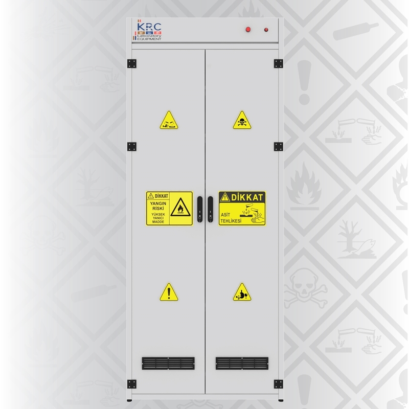 ÇİFT CİDARLI ÇİFT KAPAKLI KİMYASAL SAKLAM DOLABI KSD 9022 (1)