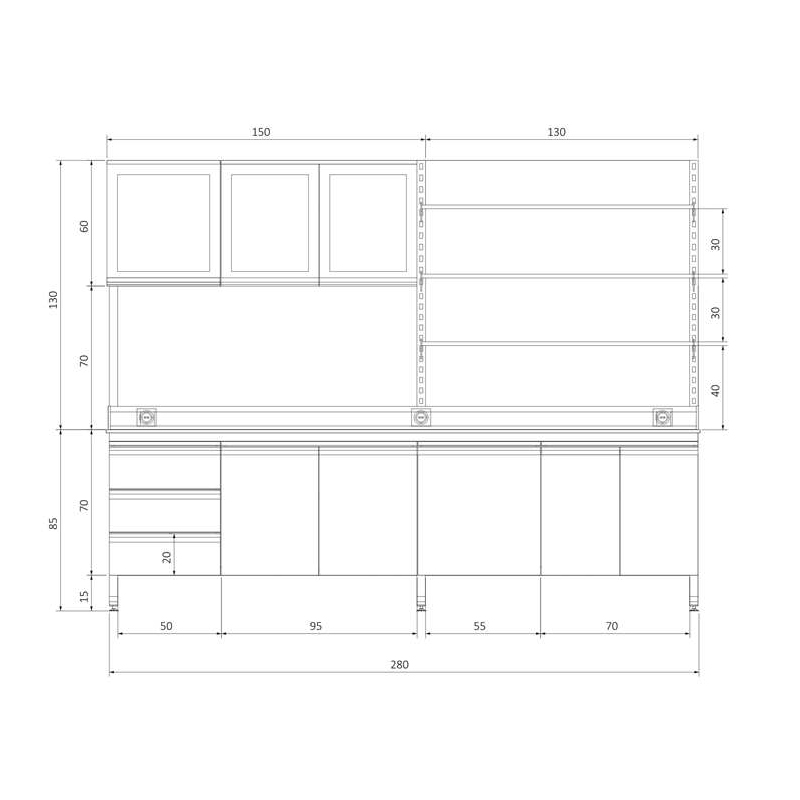 KLT-CUDBR28075 C FRAME ÜSTÜ DOLAPLI BOYDAN RAFLI KENAR TEZGAH (2) - Kopya