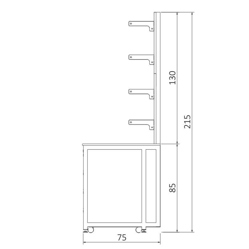 KLT-HUBR28075 H FRAME ÜSTÜ BOYDAN RAFLI KENAR TEZGAH (1)