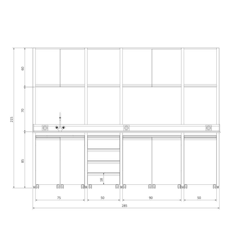 KLT-HUDE28075 H FRAME USTU DOLAPLI EVYELİ KENAR TEZGAH (2) - Kopya