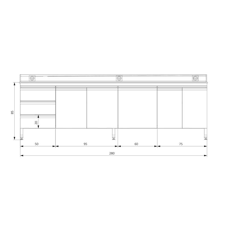 KOT-COT280150 C FRAME ORTA TEZGAH (2)
