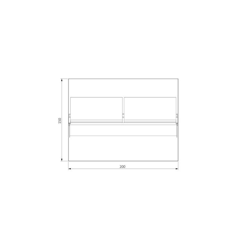 KOT-CUBRD200150 C FRAME ÜSTÜ BOYDAN RAFLI DOLAPLI ORTA TEZGAH (2) - Kopya