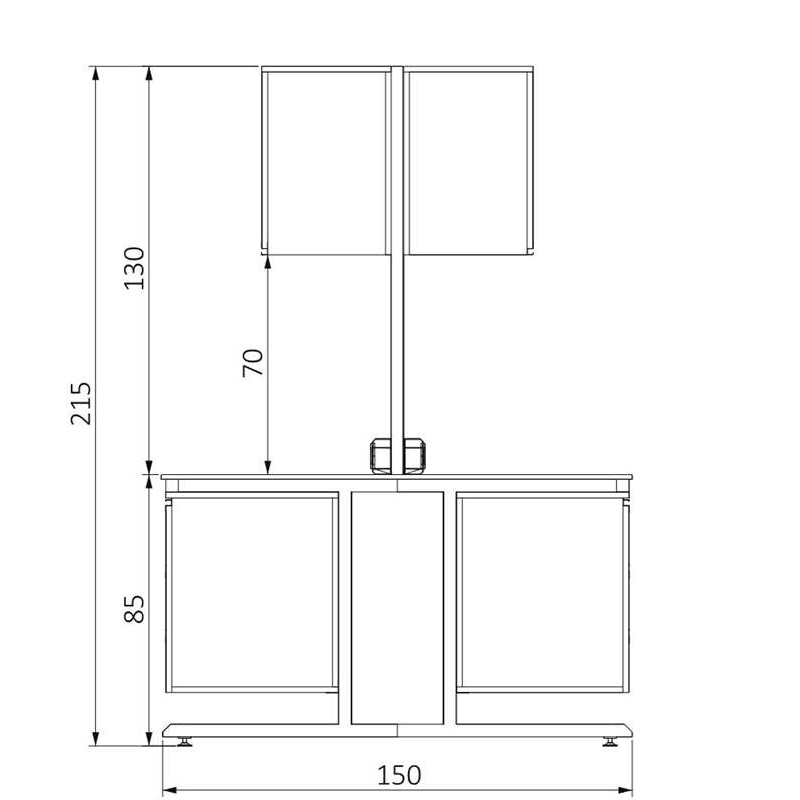 KOT-CUKDBR280150 C FRAME ÜSTÜ KAPAKLI DOLAPLI BOYDAN RAFLI ORTA TEZGAH (1)