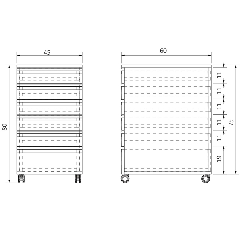 AC-T65G1D456075 TEKERLEKLİ ÜSTÜ DAR ALT DERİN ALTI ÇEKMECELİ ALT DOLAP (1)-1