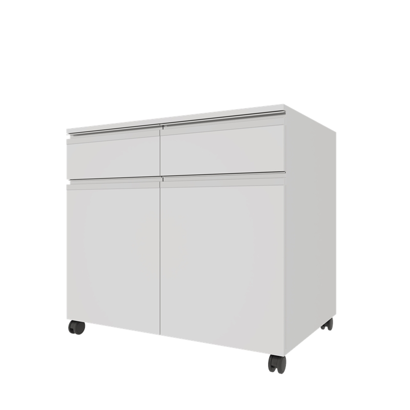 AD-T1K2C906075 TEKERLEKLİ TEK KAPAKLI İKİ ÇEKMECELİ ALT DOLAP (2)