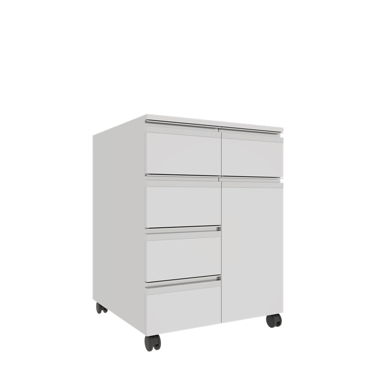 AD-T1K5C606075 TEKERLEKLİ TEK KAPAKLI BEŞ ÇEKMECELİ ALT DOLAP (1)