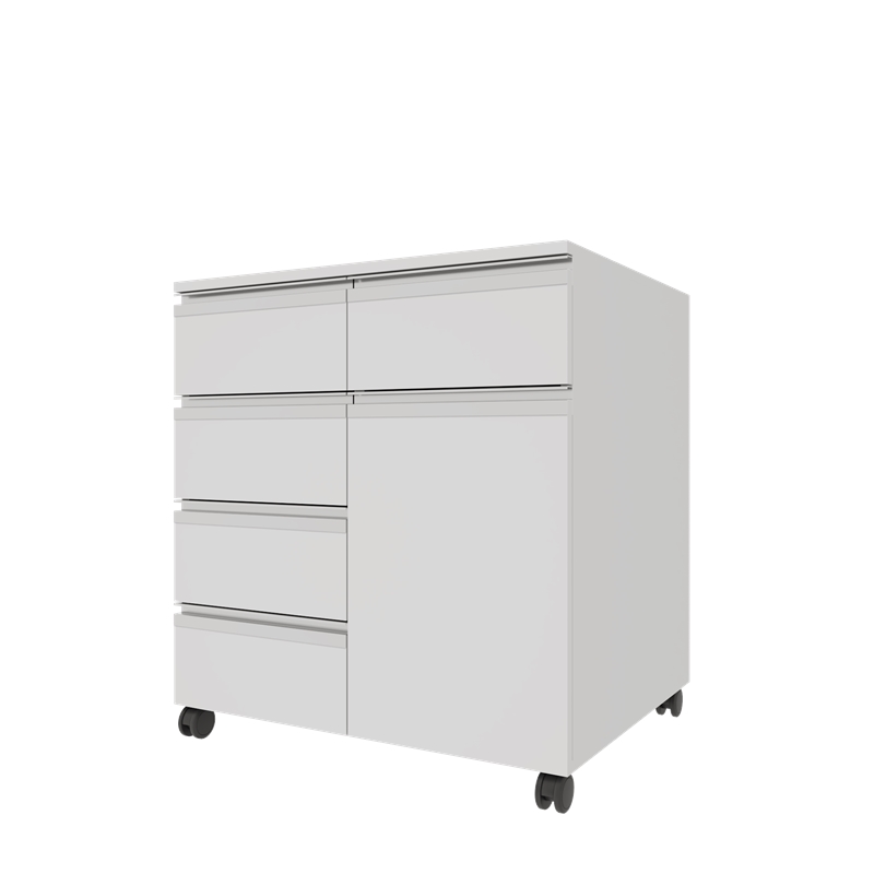 AD-T1K5C756075 TEKERLEKLİ TEK KAPAKLI BEŞ ÇEKMECELİ ALT DOLAP (2)