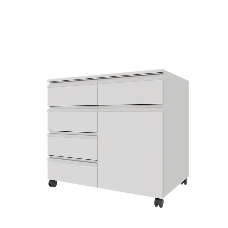 AD-T1K5C906075 TEKERLEKLİ TEK KAPAKLI BEŞ ÇEKMECELİ ALT DOLAP (2)