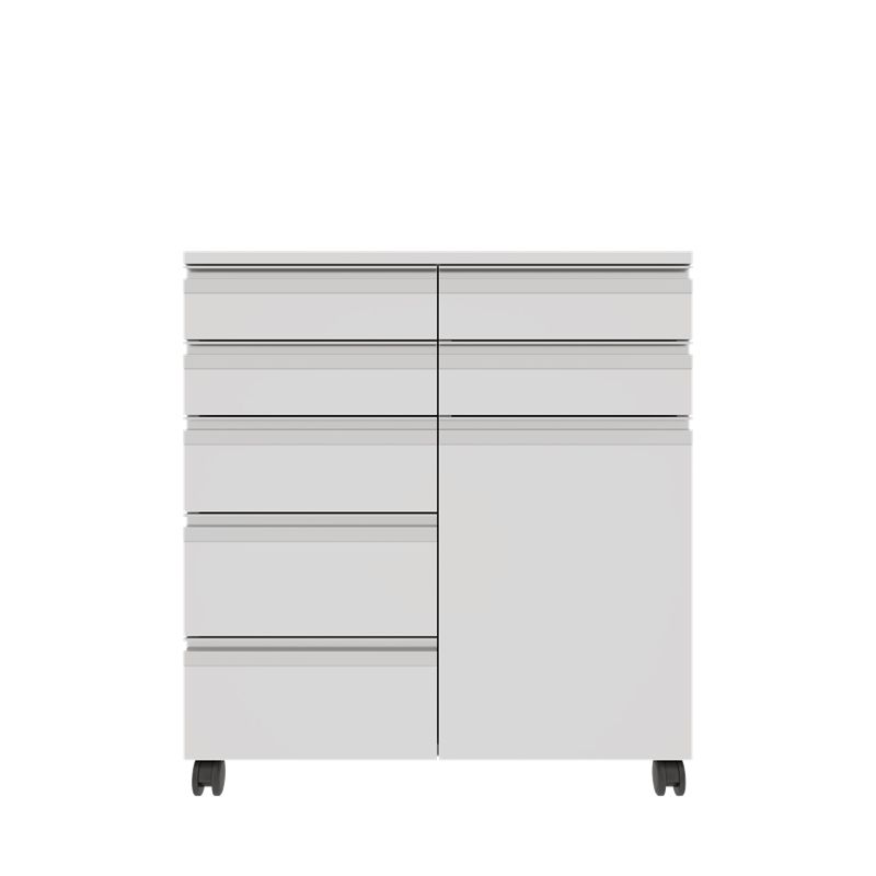 AD-T1K7C756075 TEKERLEKLİ TEK KAPAKLI YEDİ ÇEKMECELİ ALT DOLAP (1)