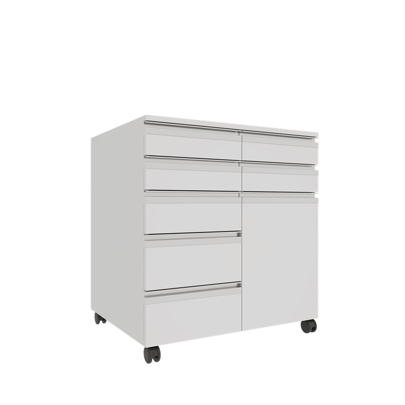 AD-T1K7C756075 TEKERLEKLİ TEK KAPAKLI YEDİ ÇEKMECELİ ALT DOLAP (3)