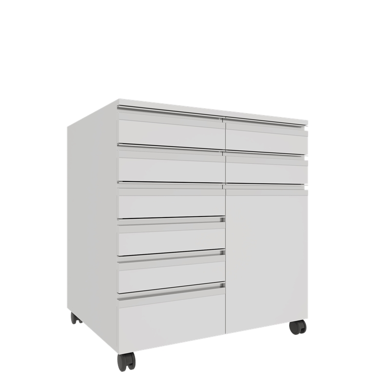 AD-T1K8C756075 TEKERLEKLİ TEK KAPAKLI SEKİZ ÇEKMECELİ ALT DOLAP (3)