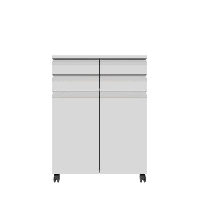 AD-T2K4C606075 TEKERLEKLİ İKİ KAPAKLI DÖRT ÇEKMECELİ ALT DOLAP (1)